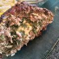 El cooksnap de Cam cuando hizo Pan de carne relleno al horno. Con papas, boniatos y ensalada.