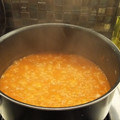 El cooksnap de Adriana Zambrano cuando hizo Lentejas con Carne y Arroz.