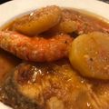 El cooksnap de @tesa.cuina cuando hizo Merluza guisada con gambas y verduras.