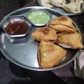 Sadhana Singh's cooksnap of when they made Aloo Samosa.