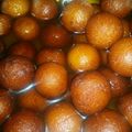 Vrinda Idnani's cooksnap of when they made Gulab jamun.