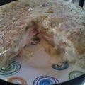 El cooksnap de Romi Peñafort cuando hizo Tortilla de papa rellena de jamón y queso.