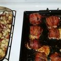 Leesha1016's cooksnap of when they made Chicken stuffed bacon wrap.