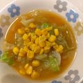 さおりらっくま's cooksnap of when they made まるで味噌ラーメン。キャベコーン味噌汁.