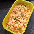 Deval maulik trivedi's cooksnap of when they made સેઝવાન રાઈસ (Schezwan Rice Recipe In Gujarati).