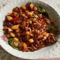 Cooksnap dari elly untuk resep Tumis Usus Ayam Kampung + Tahu Pedas Warna Warni