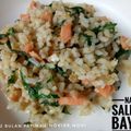 Cooksnap dari Novi Puspita Sari untuk resep Nasi Salmon Bayam