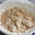 El cooksnap de hariana cuando hizo Pechugas de pollo con crema de puerros y champiñones.
