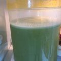 El cooksnap de Caro Fregoso cuando hizo Limonada con jengibre, pepino y menta.