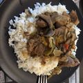 Cooksnap από Χριστίνα στη συνταγή Χοιρινό λεμονάτο στην #κατσαρόλα με μανιτάρια και πιπεριές