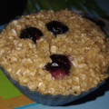 El cooksnap de paola ayala cuando hizo Budín de arándanos fit.