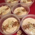 El cooksnap de Mariate cuando hizo Mousse de queso y turrón de almendras.