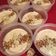 El cooksnap de Mariate cuando hizo Mousse de queso y turrón de almendras.