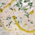 El cooksnap de Miriam cuando hizo Sopa crema de coliflor.