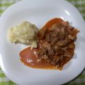 El cooksnap de Ale Piedrabuena cuando hizo Roast beef Strogonoff.
