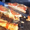 El cooksnap de Mica cuando hizo Matambre de cerdo a la pizza.