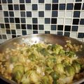El cooksnap de Meli Mantella cuando hizo Repollitos de bruselas salteados.