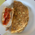 El cooksnap de Laura cuando hizo Omelette de jamón y queso sencillito.