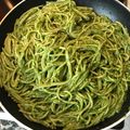 El cooksnap de Guillermo N cuando hizo Espaguetis al pesto.