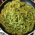 El cooksnap de Guillermo N cuando hizo Espaguetis al pesto.