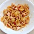 yiwen 的 奶油鮭魚貝殼麵 cooksnap