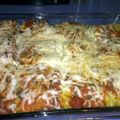 TerriF's cooksnap of when they made lasagna rolls sausage & spinach w/ cheese.