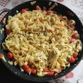 El cooksnap de Miguel cuando hizo Tagliatelle sana y deliciosa en 15 minutos.