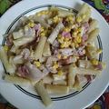 El cooksnap de Yareth Montana cuando hizo Mostaccioli con crema de leche y atún.