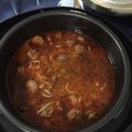 El cooksnap de Sergio Quijada Silva cuando hizo Porotos con riendas y longaniza.