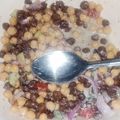 Fiza Iftikhar Malik 's cooksnap of when they made Chana chat mix.