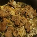 El cooksnap de Yudelkis Batista cuando hizo Bistec de Res Encebollado.
