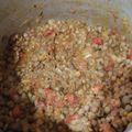 El cooksnap de Percy Bobbio cuando hizo Lentejitas a la norteña (Perú).