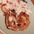 El cooksnap de Belén Est cuando hizo Marinera de carne con ensalada de arroz.