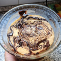 El cooksnap de Fitcat_danny cuando hizo Cheesecake stracciatella al micro.
