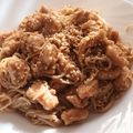 El cooksnap de Miguel cuando hizo Pollo teriyaki.