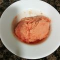 El cooksnap de Juan Jose Mari cuando hizo Helado de sandía y nata.