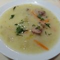 El cooksnap de Sylvia Sanchez cuando hizo Sopa o consomé de sémola.
