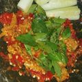 Cooksnap dari Reina's Mom untuk resep Tempe Penyet Kemangi Sambal Mentah