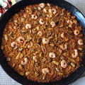 El cooksnap de @tesa.cuina cuando hizo Fideuà de sepia, cigalitas y gambas peladas.