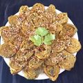 Jayshree Doshi's cooksnap of when they made પાત્રા (અળવી ના પાન વ્હીલ ભજિયા).