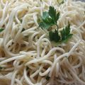 El cooksnap de Gabriela Diez cuando hizo Spaghetti con ajo, aceite de oliva y pimienta.