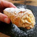 El cooksnap de Toni Martín cuando hizo Conos de hojaldre rellenos de crema pastelera.