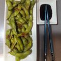 El cooksnap de Laura AO cuando hizo Edamames Fritos - El mejor entrante antes del SUSHI.