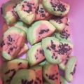 Cooksnap dari Dee Rupiee untuk resep Watermelon Cookies (kuker Semangka), 3 bahan, no mixer #Pr_kueKering