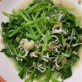 水晶姊姊 的 吻仔魚炒莧菜 cooksnap
