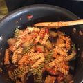 Zena Rivera's cooksnap of when they made Rustic Eggplant Pasta.