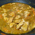El cooksnap de Esther Herrera cuando hizo Pollo al curry con leche de coco y cilantro.