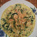 El cooksnap de Eva Martinez cuando hizo Tortilla de espinacas baby y jamón serrano.
