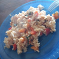 El cooksnap de BRENDA INZUNZA cuando hizo Arroz relleno de atún y vegetales. 🥕🌶🌰.
