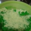 Cooksnap dari Ratih Imutz untuk resep Bolu kukus nutrijel pandan keju ala keto/debm